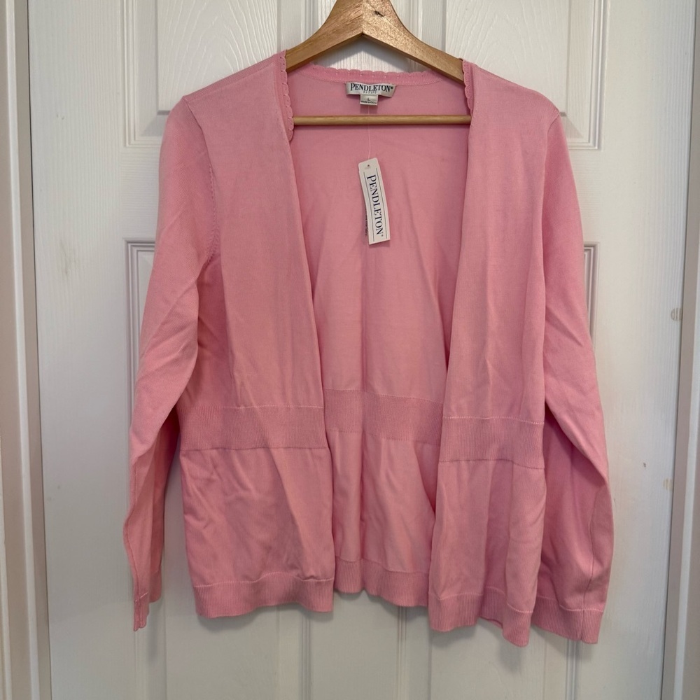 NWT Pendleton Petite Open Front Lightweight Cardigan
